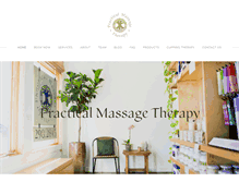 Tablet Screenshot of practicalmassage.com